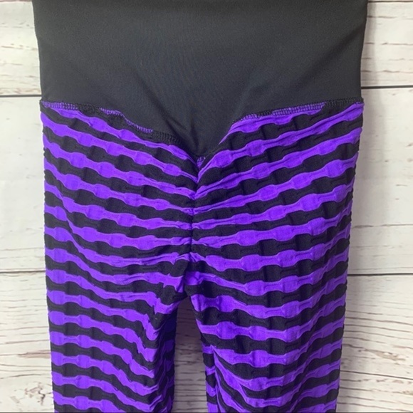 Stylish Purple and Black Women's Pants - Picture 3 of 8